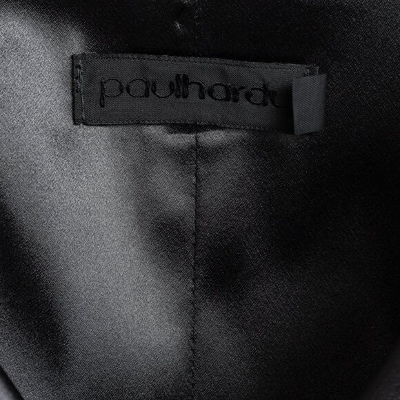 Paul Hardy Deep Green Satin Ruched Blouse - Picture 4 of 9